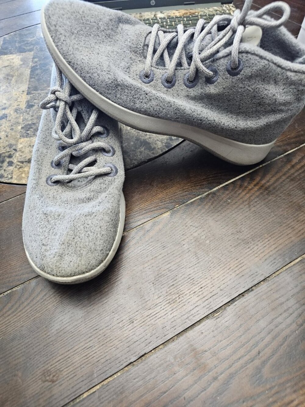 Allbirds Wool Runner Up Mizzle Gray High Top Sneakers Shoes Men's Size 11